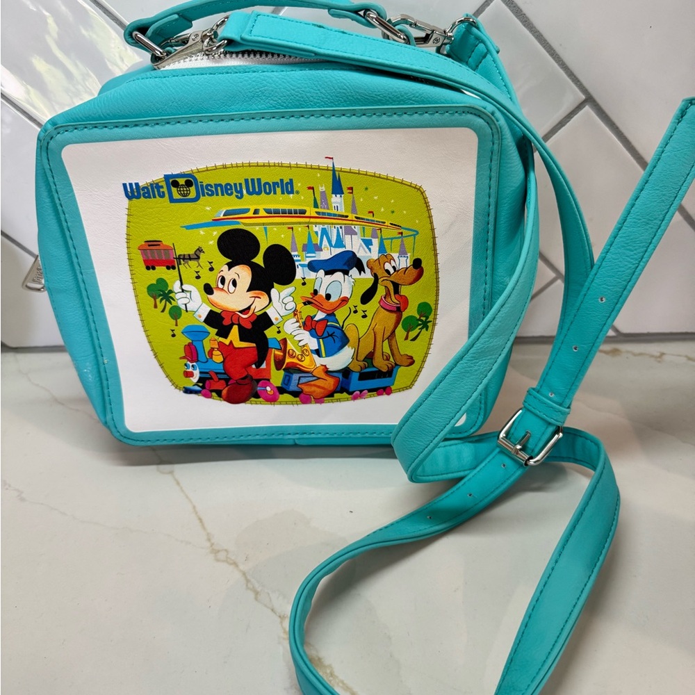 Loungefly Walt Disney World 50th Anniversary Mickey Mouse Friends Lunchbox Bag